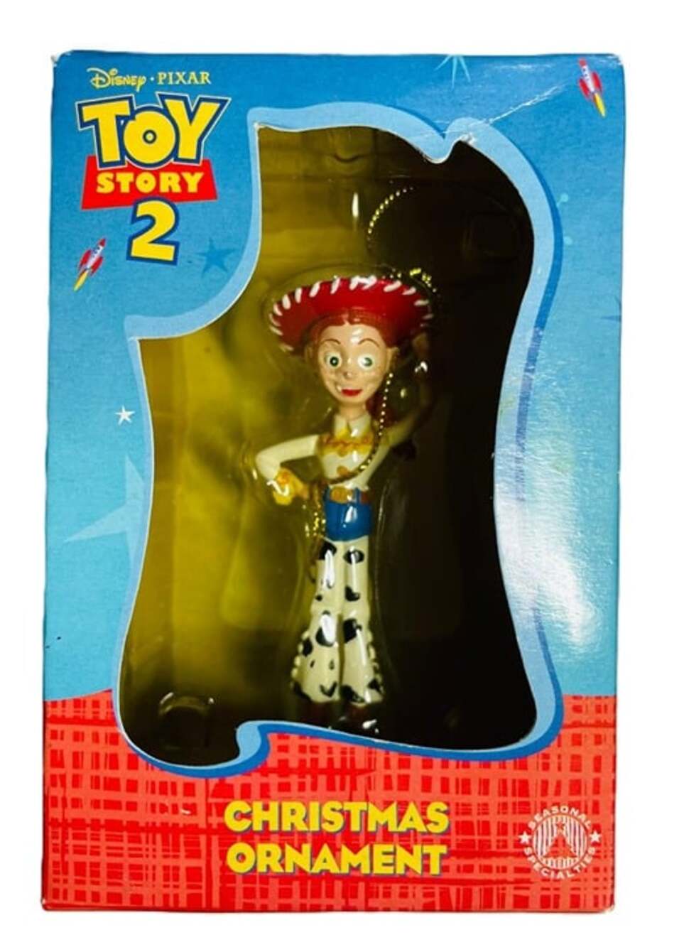 NEW Vintage 1999 Toy Story 2 Jessie Christmas Ornament - Mint in Box, Shelf Wear